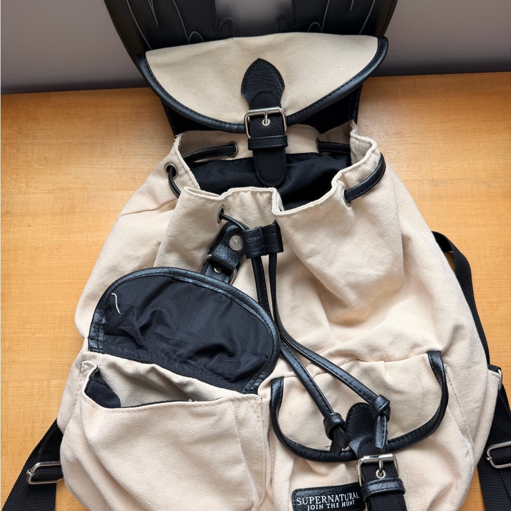 Supernatural Castiel Wings Slouch Backpack - Picture 3 of 8